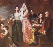George Romney THe Leigh Family oil on canvas